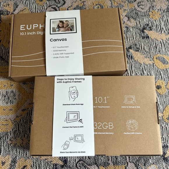 2 Digital Picture Frames Euphro Brand from Amazon - Picture 3 of 4